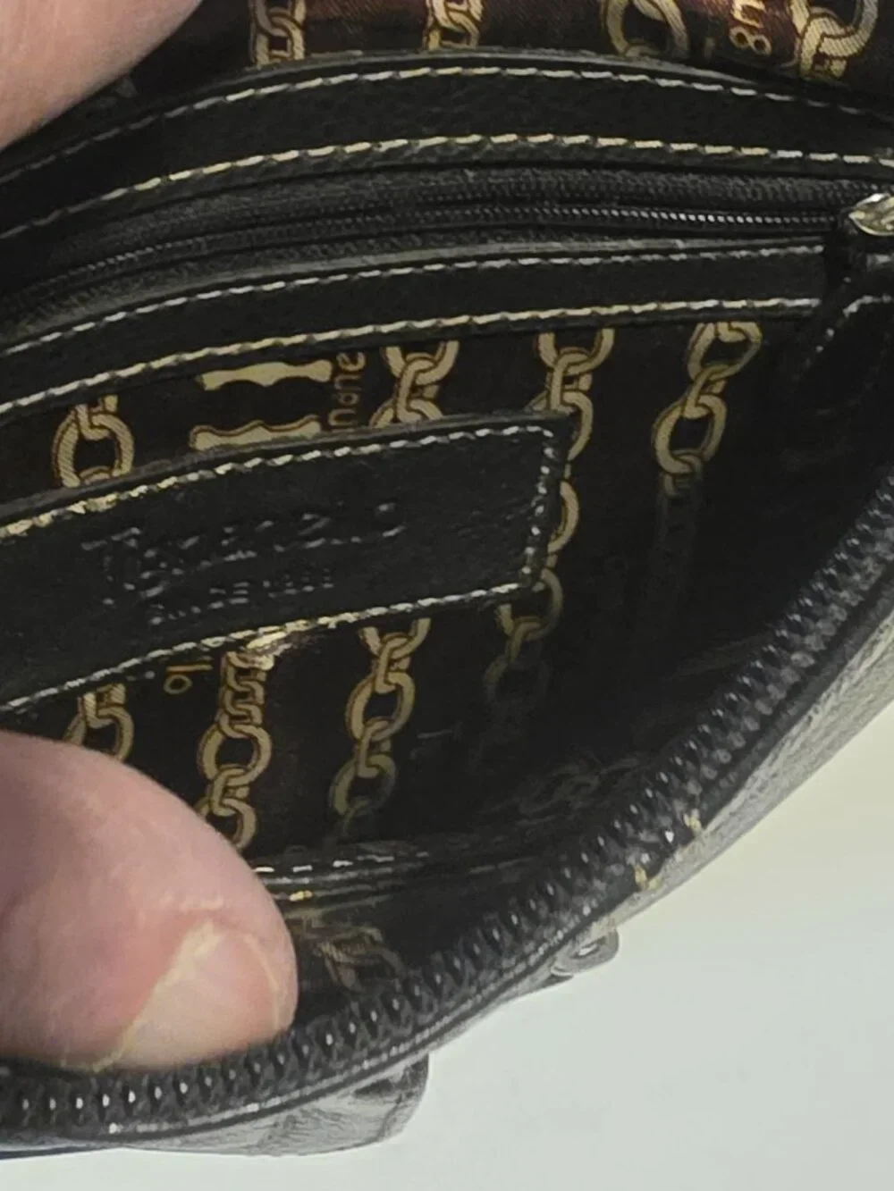 Tignanello Black‎ Crossbody Handbag with Cell Phone Holder
